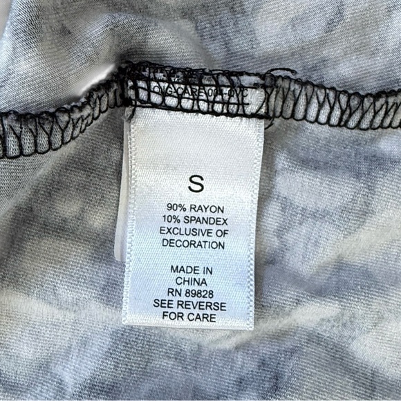 LOGO Layers Lori Goldstein Geometric Lace Trim Jersey Chemise Nightgown Small - Picture 6 of 8